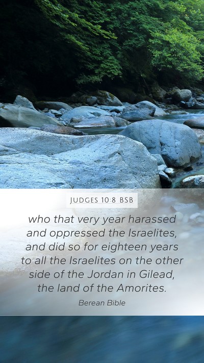 Judges 10:8 BSB Bible Verse Image
