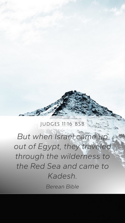 Judges 11:16 BSB Bible Verse Image