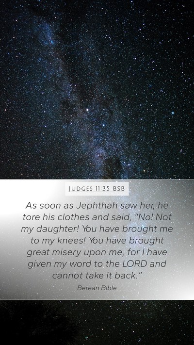 Judges 11:35 BSB Bible Verse Image