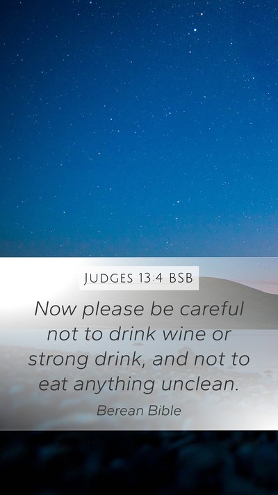 Judges 13:4 BSB Bible Verse Image