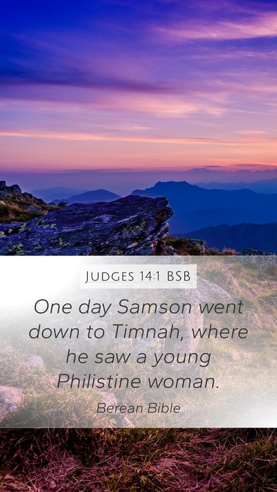 Judges 14:1 BSB Bible Verse Image
