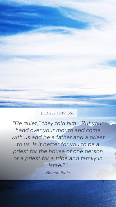 Judges 18:19 BSB Bible Verse Image