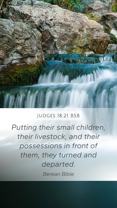 Judges 18:21 BSB Bible Verse Image