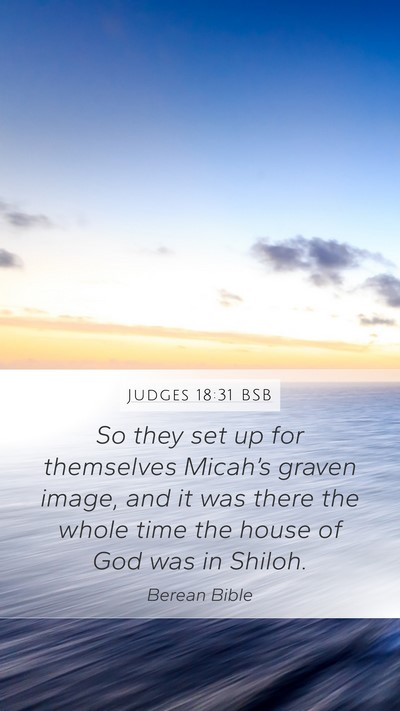 Judges 18:31 BSB Bible Verse Image