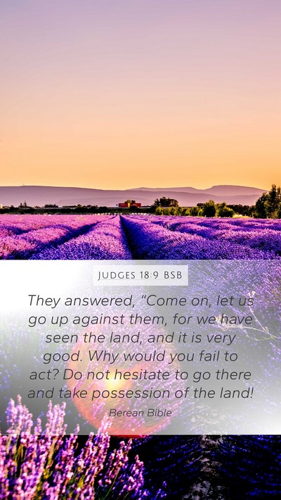 Judges 18:9 BSB Bible Verse Image