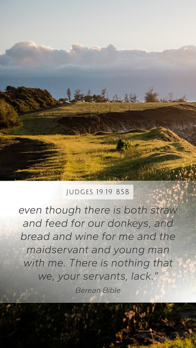 Judges 19:19 BSB Bible Verse Image
