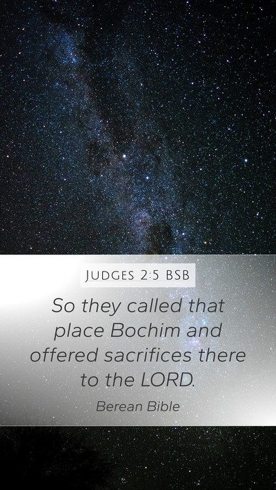 Judges 2:5 BSB Bible Verse Image