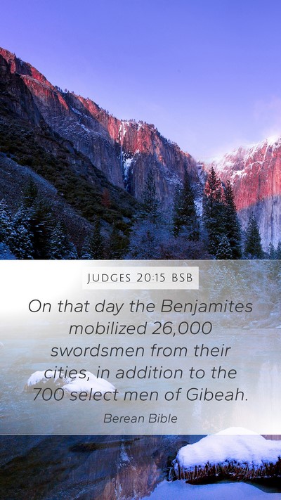 Judges 20:15 BSB Bible Verse Image