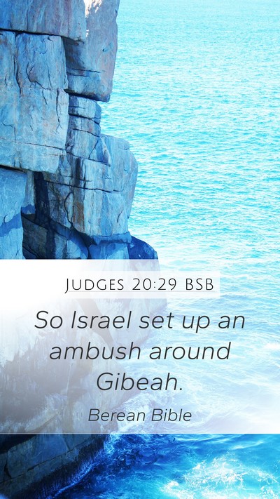 Judges 20:29 BSB Bible Verse Image