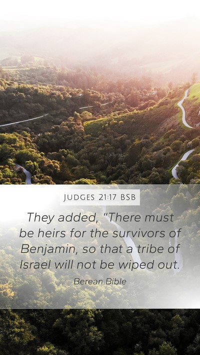Judges 21:17 BSB Bible Verse Image