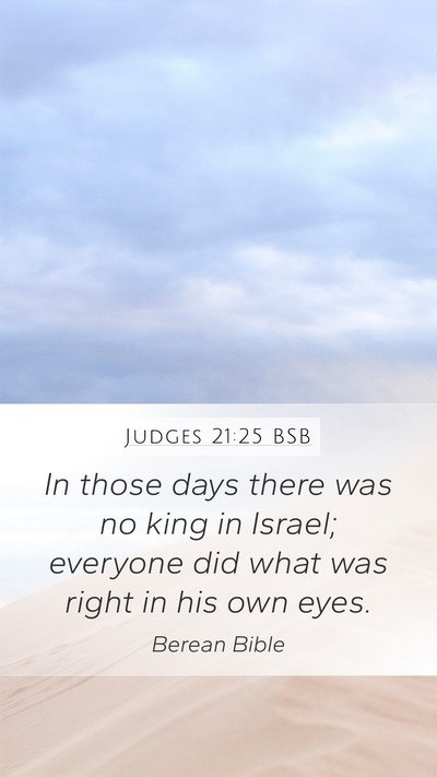 Judges 21:25 BSB Bible Verse Image