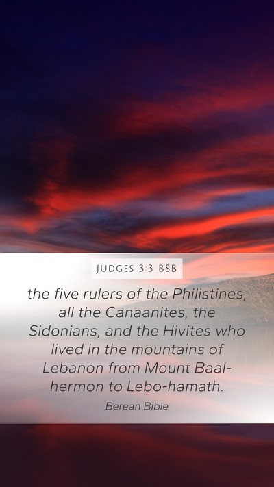 Judges 3:3 BSB Bible Verse Image