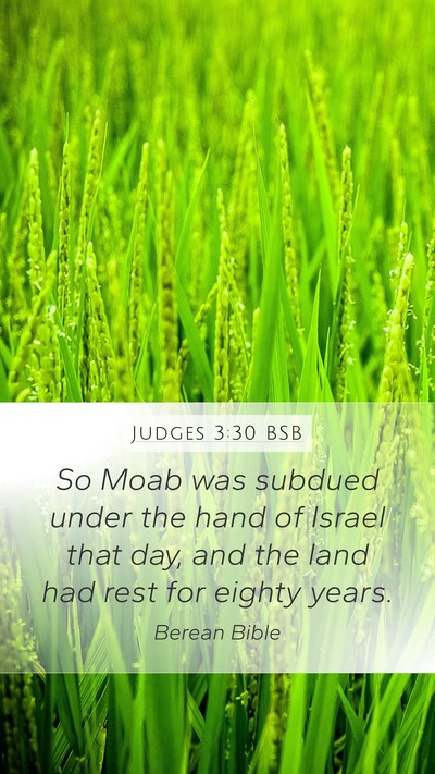 Judges 3:30 BSB Bible Verse Image