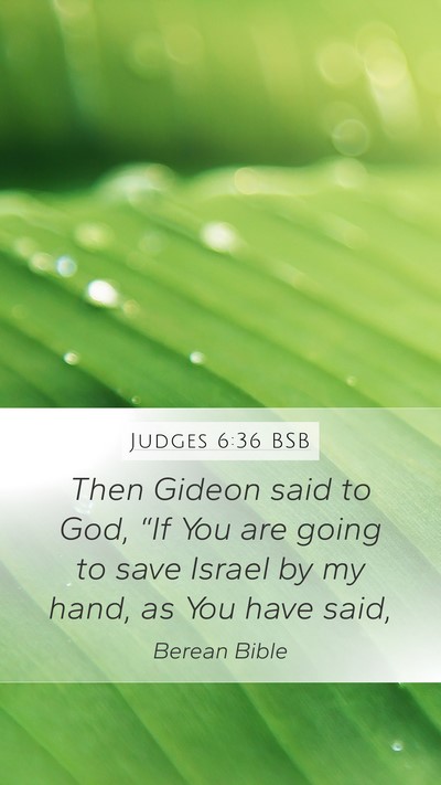 Judges 6:36 BSB Bible Verse Image