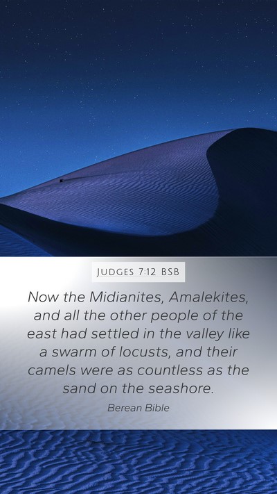 Judges 7:12 BSB Bible Verse Image