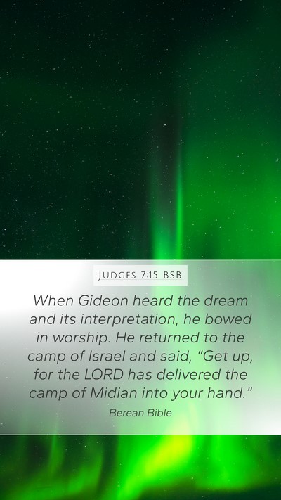 Judges 7:15 BSB Bible Verse Image