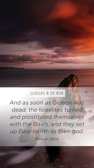 Judges 8:33 BSB Bible Verse Image