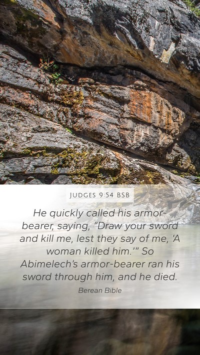 Judges 9:54 BSB Bible Verse Image