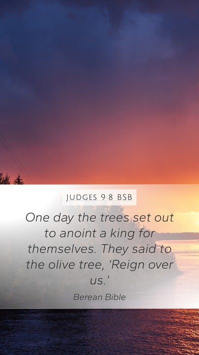 Judges 9:8 BSB Bible Verse Image