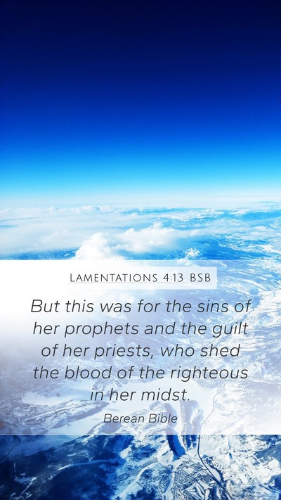Lamentations 4:13 BSB Bible Verse Image