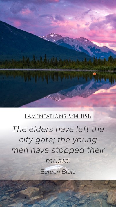 Lamentations 5:14 BSB Bible Verse Image