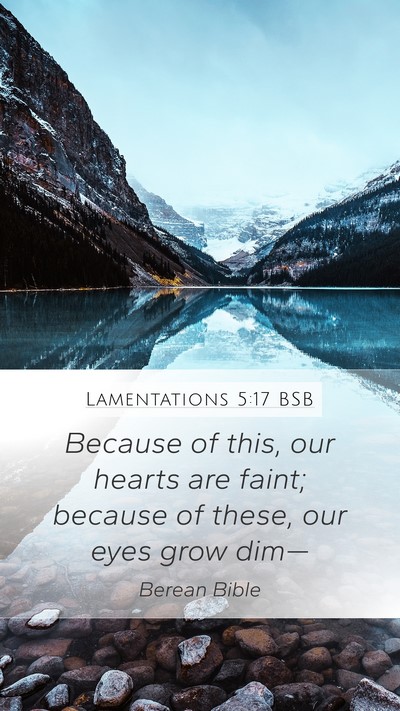 Lamentations 5:17 BSB Bible Verse Image