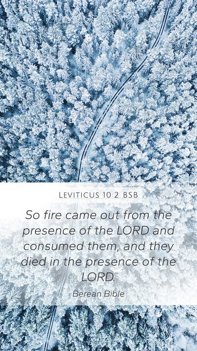 Leviticus 10:2 BSB Bible Verse Image