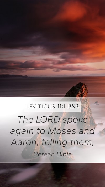 Leviticus 11:1 BSB Bible Verse Image