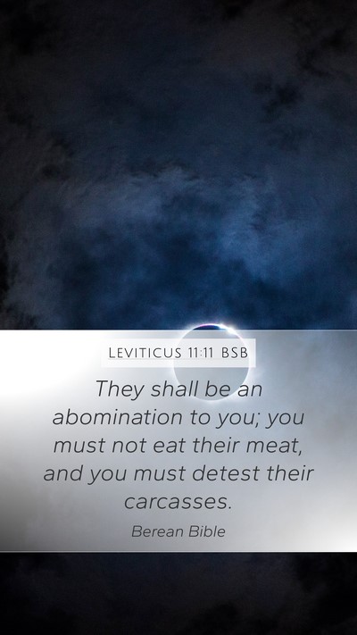 Leviticus 11:11 BSB Bible Verse Image