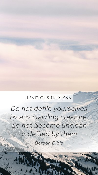 Leviticus 11:43 BSB Bible Verse Image