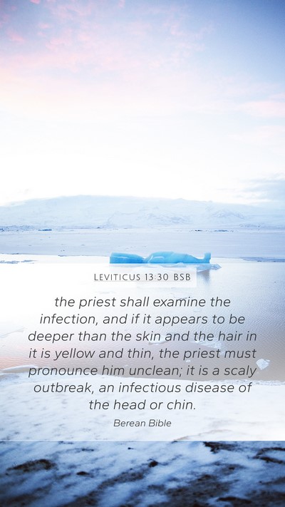 Leviticus 13:30 BSB Bible Verse Image