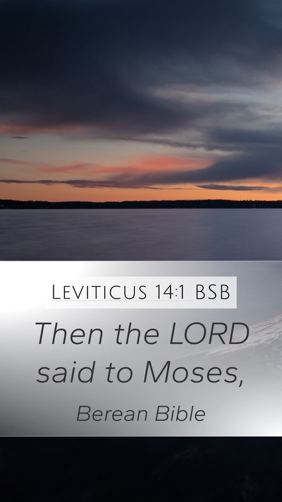 Leviticus 14:1 BSB Bible Verse Image