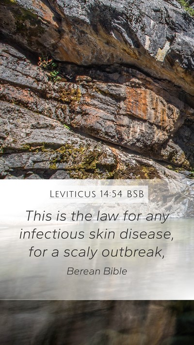 Leviticus 14:54 BSB Bible Verse Image