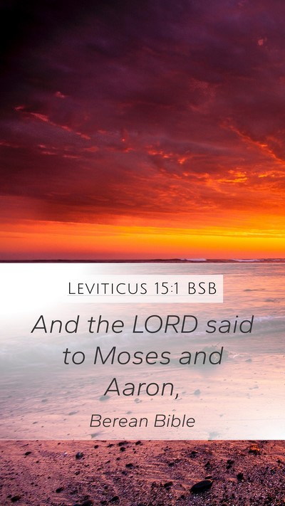 Leviticus 15:1 BSB Bible Verse Image