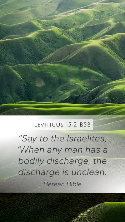 Leviticus 15:2 BSB Bible Verse Image