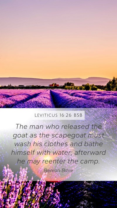 Leviticus 16:26 BSB Bible Verse Image