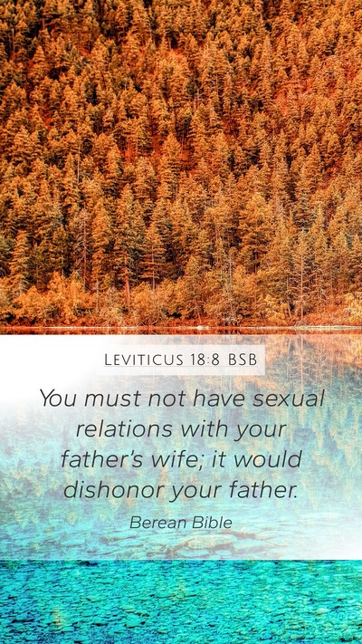 Leviticus 18:8 BSB Bible Verse Image