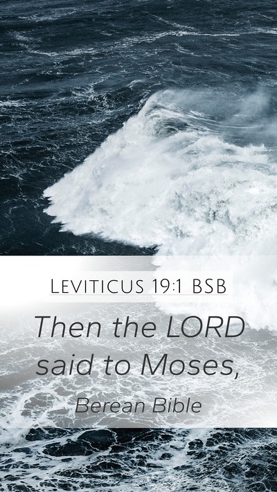 Leviticus 19:1 BSB Mobile Phone Wallpaper - Then the LORD said to - Mobile Bible Verse Wallpaper