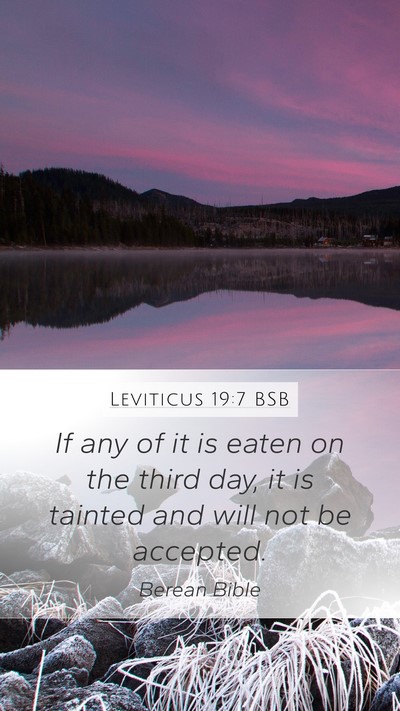 Leviticus 19:7 BSB Bible Verse Image
