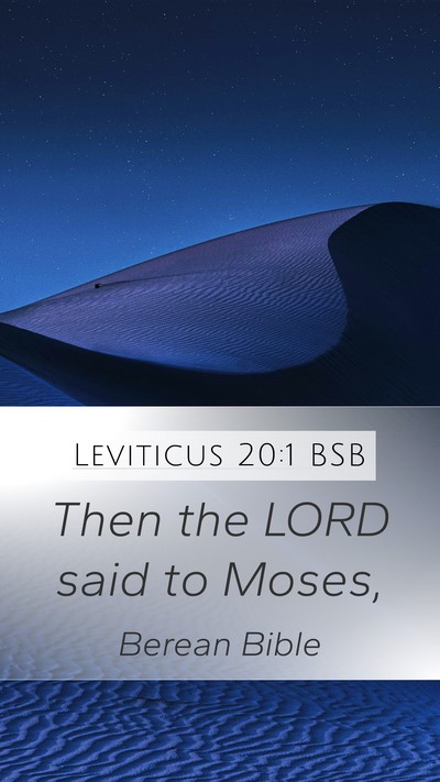Leviticus 20:1 BSB Mobile Phone Wallpaper - Then the LORD said to - Mobile Bible Verse Wallpaper