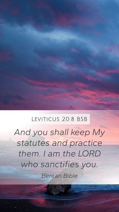 Leviticus 20:8 BSB Bible Verse Image