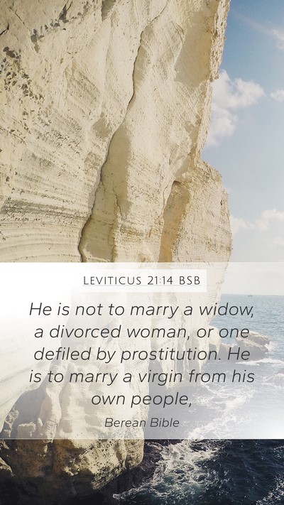 Leviticus 21:14 BSB Bible Verse Image