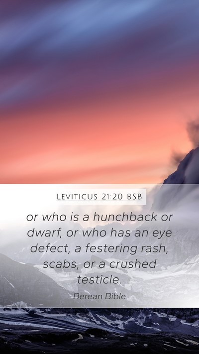 Leviticus 21:20 BSB Bible Verse Image