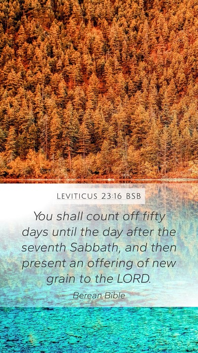 Leviticus 23:16 BSB Bible Verse Image