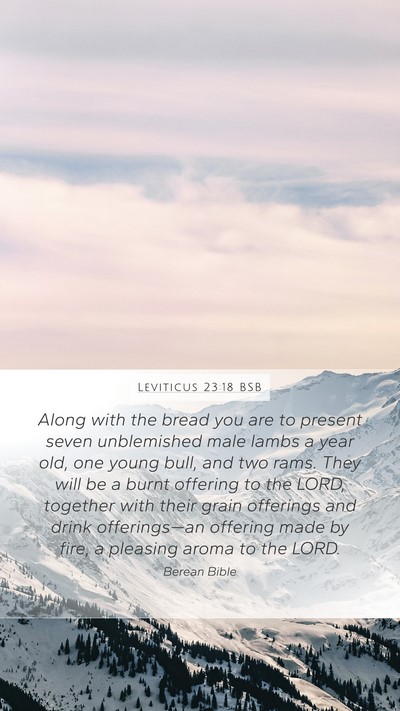 Leviticus 23:18 BSB Bible Verse Image