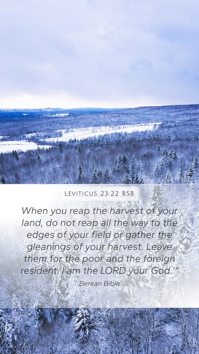 Leviticus 23:22 BSB Bible Verse Image