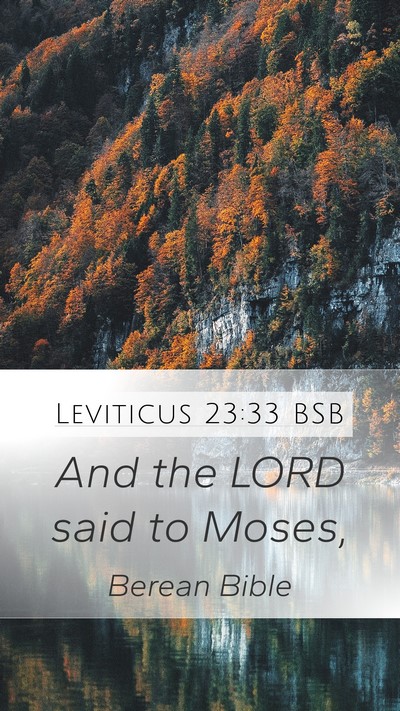 Leviticus 23:33 BSB Bible Verse Image