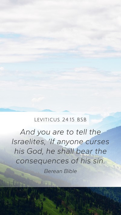 Leviticus 24:15 BSB Bible Verse Image
