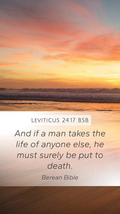 Leviticus 24:17 BSB Bible Verse Image