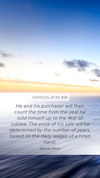 Leviticus 25:50 BSB Bible Verse Image